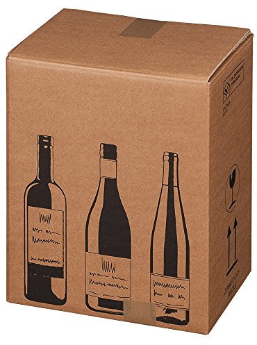 Smartbox Pro Weinversandkarton, 5 Stück, 6 Flaschen, Pappe, 30 cm