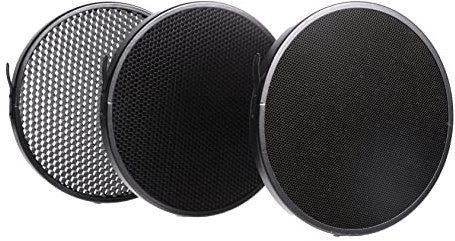 HOMSFOU Photography Supply Honeycomb Light Reflector 10/30/50 Degree Grid Set Flash Light Accessory