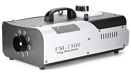 Nebelmaschine 2L – 1500W Bühnen-Rauchmaschine mit 3-in-1 RGB LED, Fog Machine Aufwärmzeit 5-8 Minuten, inkl. Flüssigkeit für Partys und Bühnen