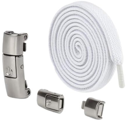 BAYORE Keine Bindung Elastische Schnürsenkel Flache Stretch Schnürsenkel Mit Metallschnallen Elastische Schnürsenkel Ersatz Für Kinder Und Erwachsene Sneaker Zeitsparende Schnürsenkel