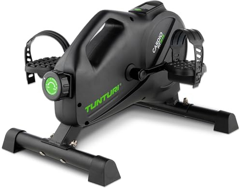Tunturi Pedaltrainer Cardio Fit – Testsieger 2024 - Mini Heimtrainer für Senioren - Arm und Beintrainer im Sitzen - Einstellbarer Widerstand und LCD-Display