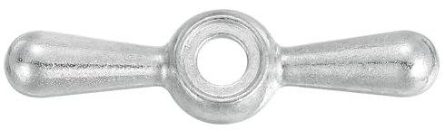 Sourcing Map Metal Outside Faucet Tee Handle 16 Point Broach Hose Bib Sillcock Replacement (Silver)