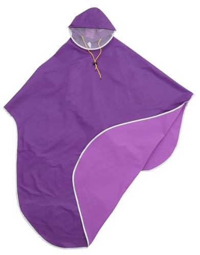 VALICLUD Wasserdichter Winddichter Fahrrad Scooter Regenponcho Mit Kapuze Reißfestes Oxford-material Einheitsgröße Unisex Komfortabel Geschnitten Für Elektromobile Fahrräder Und Rollstühle