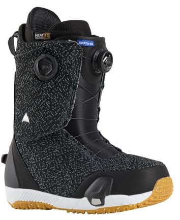Burton Swath Step on Black - Botas de snowboard para hombre, talla 44,5, color negro