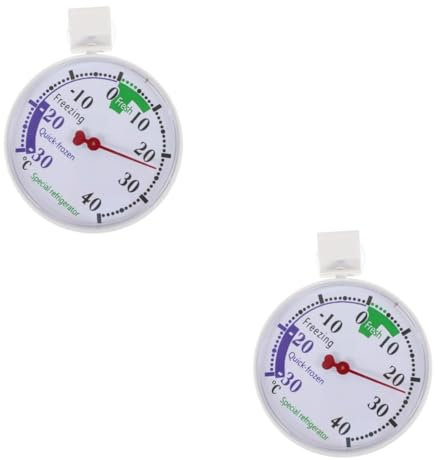 Holibanna 2 Termómetros De Refrigeración Para Refrigeradores Termómetros Para Enfriadores Kit De Sonda De Temperatura Termostato Para Refrigerador Calentador Congeladores Termómetro