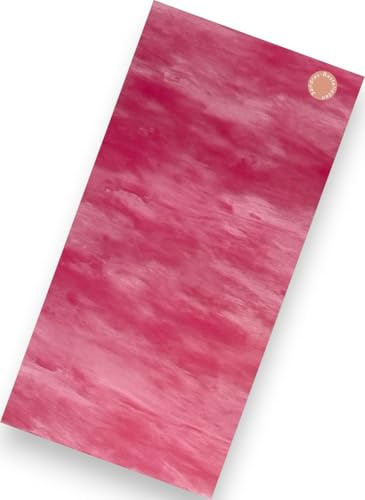 Sandras-Bastelladen - Multicolor - Kerzen Verzierwachsplatten - 200 x 100 x 0,5mm Fuchsia Marmoriert