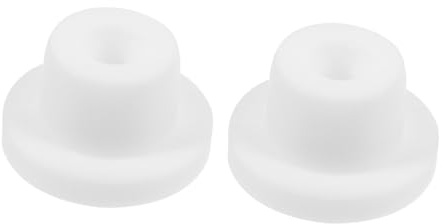 TOYANDONA 2 Pezzi Tappo per Lavello e Lavabo in Gomma Bianca, Chiusura Ermetica, Ø 15mm, per Bagno