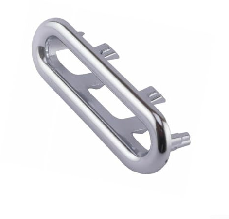 Basin Sink Overflow Cover 1 or 2 Pcs Oval Replacement for Wash Basin with Chrome Trim Compatible with Ceramic Sinks Home Bathroom Fixture Upgrade(1pcs)