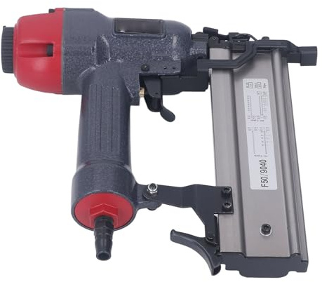 MasYosh Pistola Sparachiodi Ad Aria Compressa, Chiodatrice Pneumatica 2 in 1 per Chiodo F50 e 90 Graffette, capacità 100 Pezzi con Pressione di Esercizio 0,5-0,8 MPa, Materiale in Lega