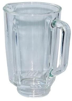 GENTERUN Vaso De Vidrio for Jarra De Licuadora, Compatible con Philips, HR2095 HR2093 HR2096 HR2195 HR2196, Repuestos for Licuadora, Accesorios De Repuesto