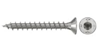 fischer 200 x PowerFast II CTF 3.0 x 25 A2 200 Chipboard Screws Countersunk Inner Star TX Socket Fully Threaded A2 Stainless Steel for Flush Mounting in Wood