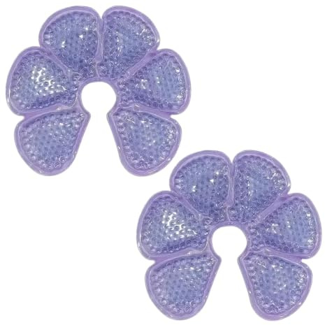 Compresas de hielo para el pecho 2 Piezas Enfriamiento Instantáneo Cómodas | Almohadillas Refrescantes de Gel para Pecho Materno para lactancia, extracción, recuperación, hogar, hospital, diario y