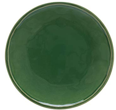 Casafina Ceramic Stoneware 11'' Dinner Plate - Fontana Collection, Forest Green | Microwave & Dishwasher Safe Dinnerware | Food Safe Glazing | Restaurant Quality Tableware