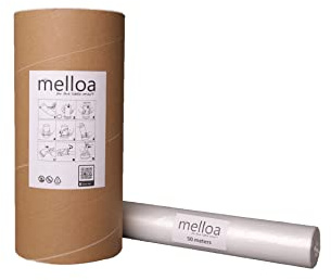 164 ft nappy bin cartridge refill liner compatible with Tommee Tippee Sangenic Tec Simplee Twist and Click Spross Ubbi Magic Littycat and many other cartridges (White, 50m + Paper Tube)