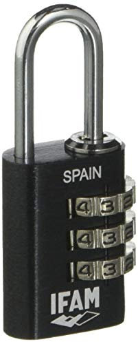 IFAM 000612N Cabbage Col Combi Combination Padlock, Black/White, 20 mm