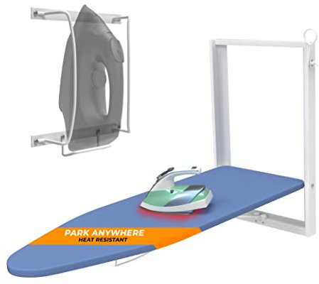 Xabitat Wall Mounted Ironing Board (Blue | With Holder)