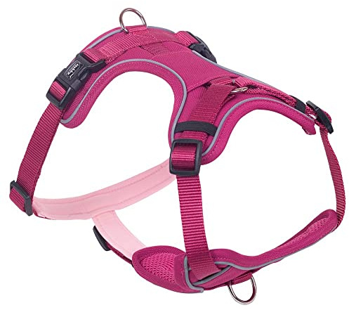 Nobby Komfort Geschirr MAILO, Himbeere, XS: Brust: 20-30 cm, Bauch: 35-45 cm, B: 15 mm, 1 Stück