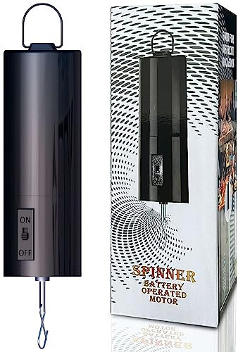 Aoedelyart Motore rotante da appendere a forma di palla da discoteca, multiuso, per girandole a specchio, campanelli a vento, decorazione da giardino, scultura da appendere, 20 giri/min, velocità