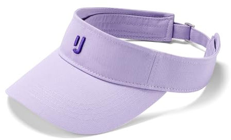 Johnny Urban Visor Cap Damen und Herren Lila - Terry - Sonnenschutz fürs Gesicht - Verstellbare Visier Kopfbedeckung aus Baumwolle - Sommer, Festival, Urlaub
