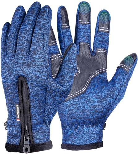 ActFun Guanti termici invernali per corsa, guida, ciclismo, equitazione, touch screen a 10 dita, morbidi e caldi, per lavoro, sport, golf, netball, pesca, corsa, antiscivolo, da palestra, per uomini e