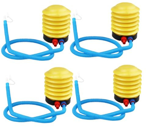 CORHAD 4stücke Teiliges Balgfußpumpe Für Aufblasbare Produkte Langlebige Tragbare Luftpumpe Für Luftmatratzen Yoga-bälle Schwimmringe Und Ballons Handlich Und Vielseitig Einsetzbar