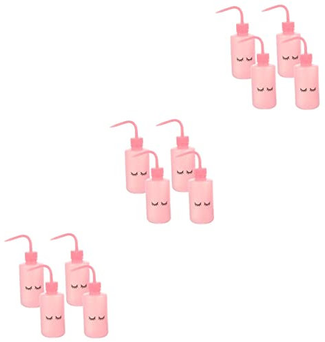 Sosoport Lot De 3 Flacons De Nettoyage De Cils Portables À Embout Étroit Pour Arrosage Des Plantes Bouteilles En Plastique Vides Pour Fleurs 4 Pièces X 3