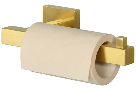 Mooche Toilettenpapierhalter 18CM 304 Edelstahl Gold Toilettenhalter | Selbstklebend Klopapierhalter Klorollenhalter für Küche Badzimmer Toilet Paper Holder,toilettenpapier halterung ohne bohren