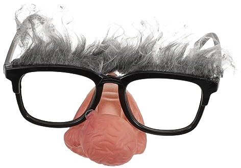 CORHAD Große Clownsnase Mit Brille Lustiges Kostümzubehör Für Halloween Karneval Und Partys Perfekt Für Foto Requisiten Und Bühnenauftritte