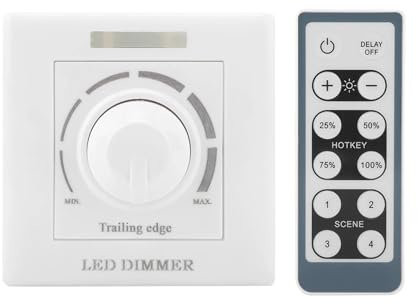 Dimmer regolabile luce LED controllo luminosità telecomando 200W (220V)