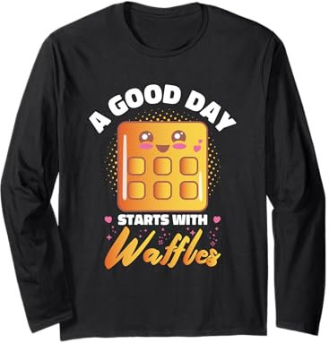 Cute Waffles Apparel For Boys And Girls Waffle Maker Long Sleeve T-Shirt
