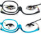 Make Up Glasses, Magnifying Makeup Glasses, 2 Pcs Makeup Glasses With Flip-Down Single Lens, Makeup Reading Glasses for Women Makeup Essential Tool(+2.50)