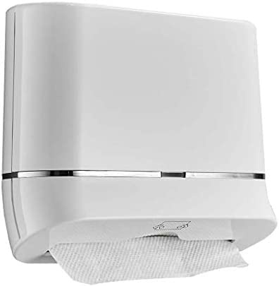 Dispenser di asciugamani di carta commerciale, montaggio a parete con serratura, dispenser di fazzoletti senza punzonatura per casa, bagno e cucina, finitura impermeabile