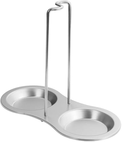 TUKRPQMRI Support de repose-cuillère, support vertical en acier inoxydable for louches à soupe ou restaurant, buffet, restauration rapide, outil de décoration de cuisine doré 6/1228(Golden,Single)