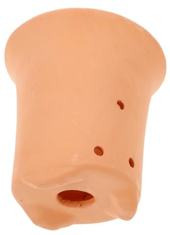 TOYANDONA Maceta de Arcilla Ahuecada para Suculentas y Orquídeas Interior, Macetero Terracota Mediano Diseño Ventilado, Jardinera de Barro Decorativa para Balcón y Escritorio