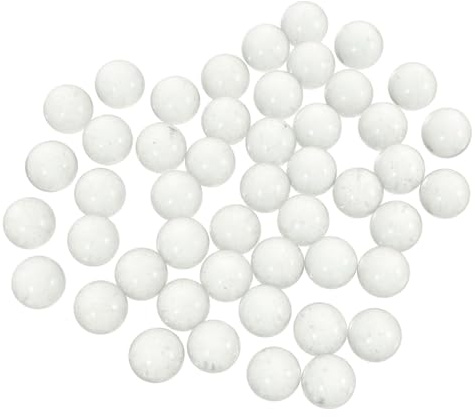 SHINEOFI 180PCS Clear Glass Marbles Beads Solid Vase Filler Balls for Fish Tanks Decorative Bowls Craft Games