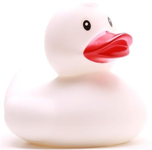 Duckshop I Badeenten XL I Geschenk Kinder I Präsent Sammler (Badeente Tilda XL -Weiss-)