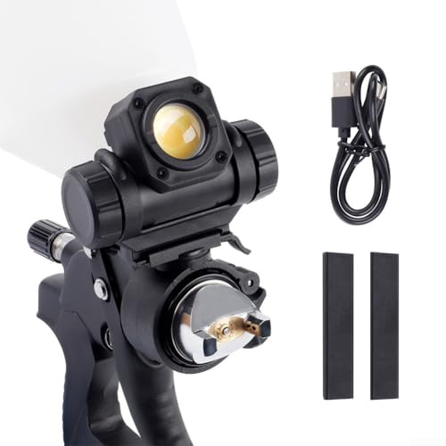 Accarugty 500 lumen ricaricabile vernice spray luce con testa regolabile e sensore di movimento, fornendo luce chiara e naturale per vernice automobilistica accurata
