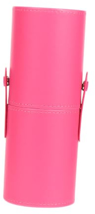KOMBIUDA Boîte de Rangement pour Pinceaux de Maquillage Couvercle Anti-poussière Capacité Suffisante en PU Portable pour Maison et Voyage