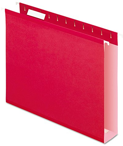 Pendaflex 04152X2 Hängemappen, extra Kapazität, verstärkt, Rot