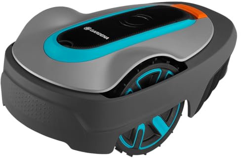 Gardena Robot Rasaerba Sileno City, per Superfici Fino a 250 mq, Pendenza Fino a 35%, Controllo Via App Bluetooth, Altezza di Taglio 20-50 mm, Adatta I Tempi di Taglio Alla Crescita (15001-34)