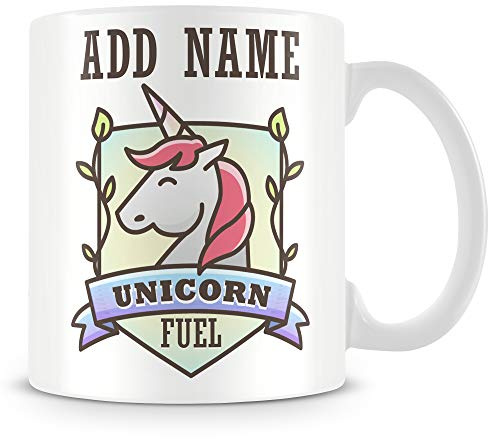 MUGGZ Unicorn Mug - Personalised Cup/Gift with Name - Unicorn Fuel