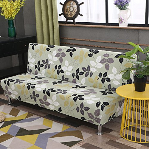 OKJK Armlose Sofabezug, wasserdichte Elastische Armlose Schlafsofa-Sitzbezug, Zusammenklappbar Ohne Armlehnen Sofa überwurf, Für Home Hotel (Color 9,S 160-190cm)
