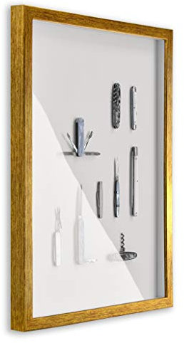 Objektrahmen Talon SPACE 70x100 cm Gold Antik 3D Bilderrahmen zum Befüllen