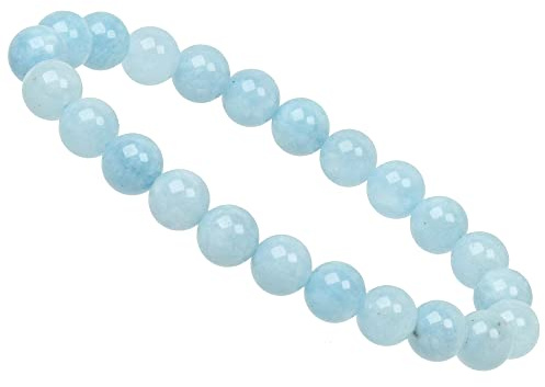 ELEDORO Chakra Armband 8 mm - Edelstein Stretcharmband | ELEDORO: handgefertigte 8-mm-Edelsteinarmbänder, 19 cm - besondere Auswahl für Yoga, Meditation und Achtsamkeit