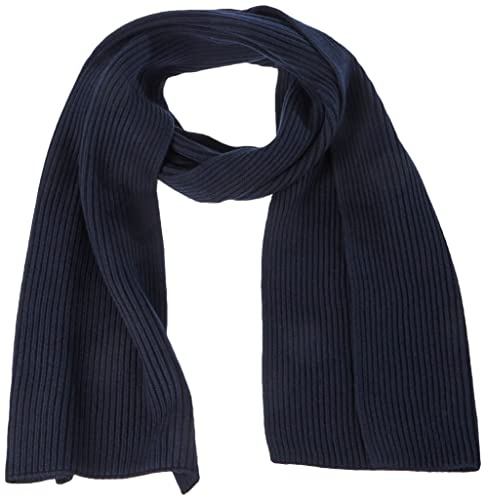 Calvin Klein Herren Klassischer Baumwoll-Rippschal 30X180 K50K509693 Schals, Schwarz (Ck Navy), OS, Blau, Einheitsgröße