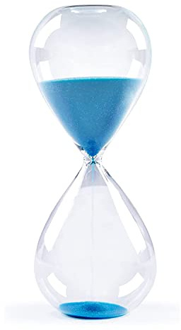 Sanduhr-Sanduhren, bunt und modisch, Biloba-Sanduhr-inspiriertes Glas, 3 Minuten/5 Minuten/15 Minuten/30 Minuten/45 Minuten/60 Minuten, für Zuhause, Büro, Schreibtisch-Dekoration
