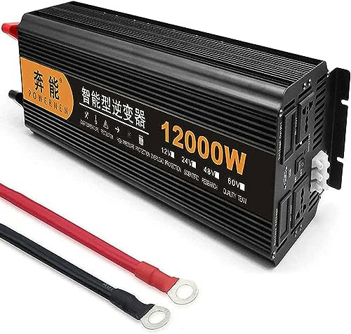Inverter a onda sinusoidale pura automatica 2200W 3200W 4000W 5000W 6000W 8000W 9000W 12000W 15000W Convertitore di tensione da 12V/24V a CA 220V 230V Trasformatore di alimentazione per auto per cam
