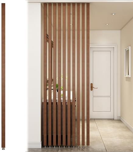WAHHWF Divisorio Per Ambienti Parete Divisoria Da Pavimento A Soffitto Doghe Di Legno - Schermo Divisorio A Montanti Soggiorno Semplice Moderno Ingresso Ristorante Ufficio Colonna Deco