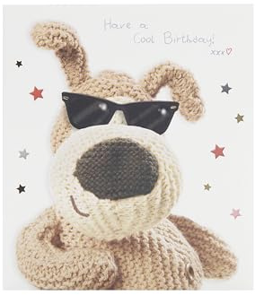 Boofle Biglietto di compleanno per lui/amico, design carino