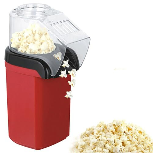 UVCMDUI Maquina Palomitas, Palomitera Electrica con un Solo Toque Lista en 3 Minutos, Palomitera con Aire Caliente Saludable Sin Aceite, Taza Medidora Incluida, Regalo para Casa de Cocina